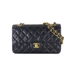 CHANEL Matelasse 23 Chain Shoulder Bag Leather Navy A01113 Gold Hardware