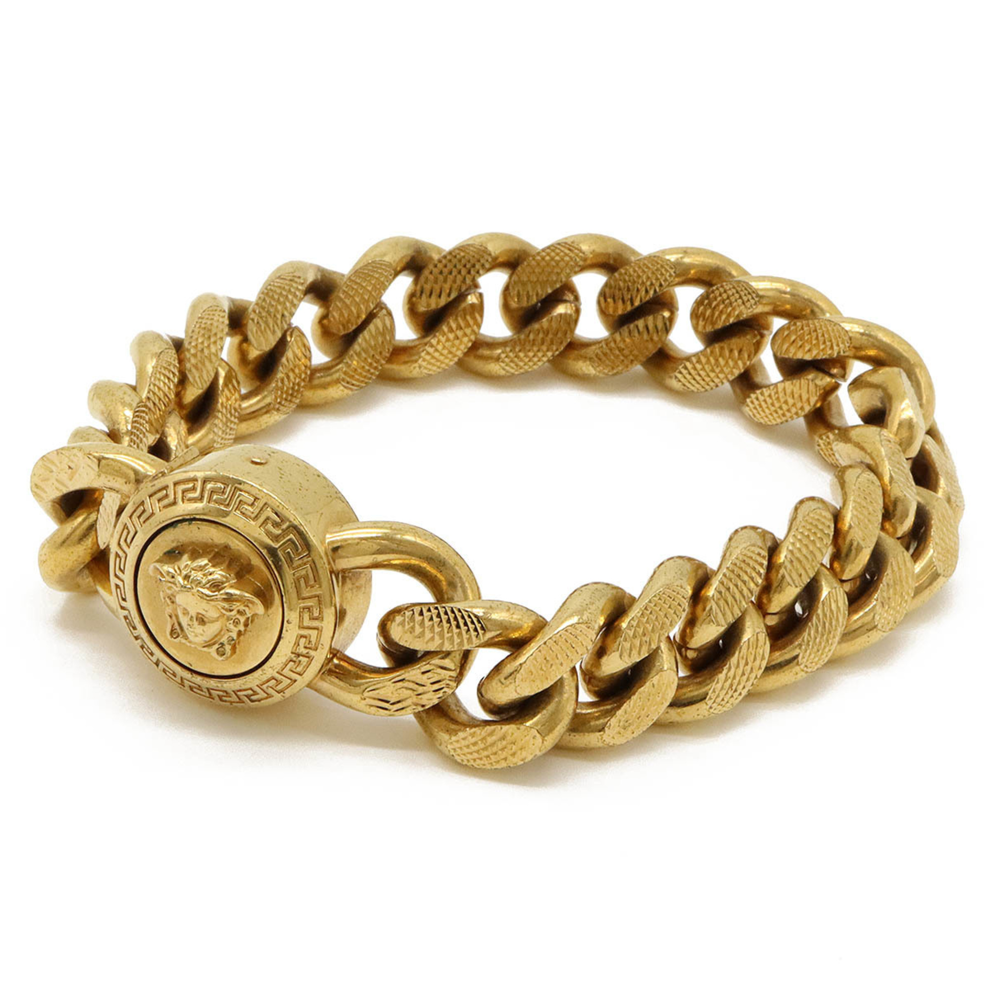 VERSACE Medusa Chain Bracelet GP Gold DG06996-DTMT