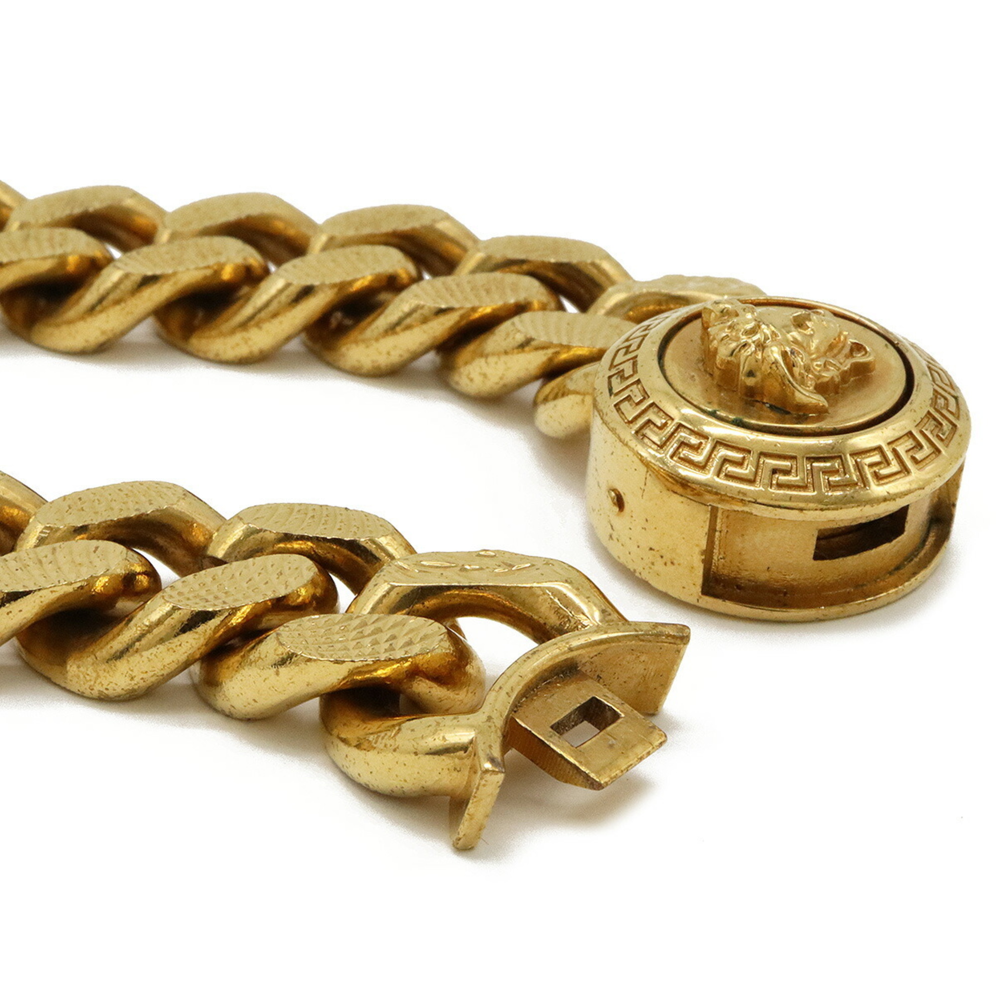 VERSACE Medusa Chain Bracelet GP Gold DG06996-DTMT