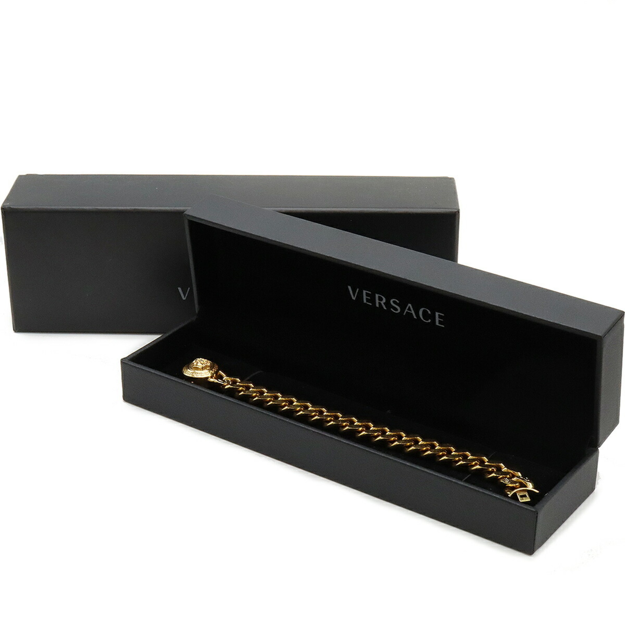 VERSACE Medusa Chain Bracelet GP Gold DG06996-DTMT