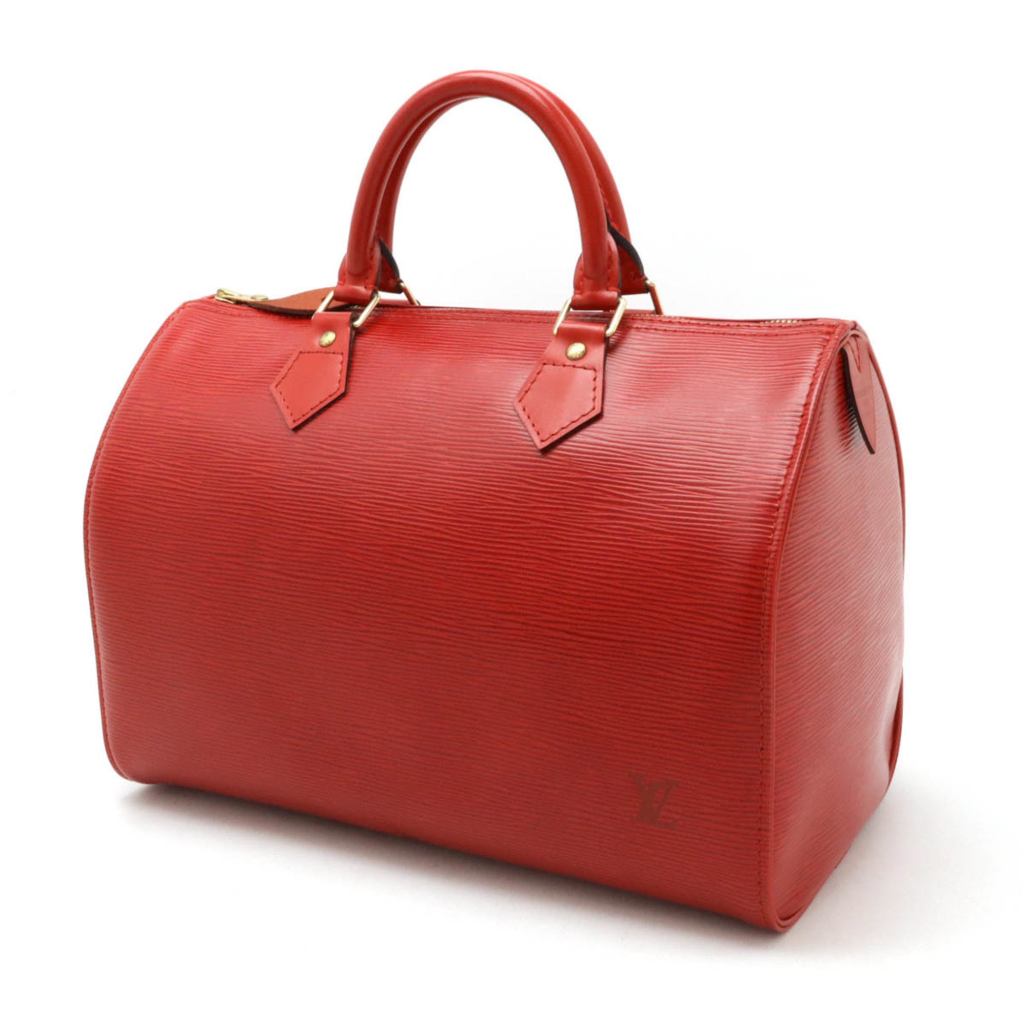 LOUIS VUITTON Louis Vuitton Epi Speedy 30 Handbag Boston Bag Leather Castilian Red M43007