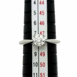 Harry Winston HARRY WINSTON Round Solitaire Diamond 0.55ct F/VS2/3EX Size 7.5 Ring Pt Platinum Certificate