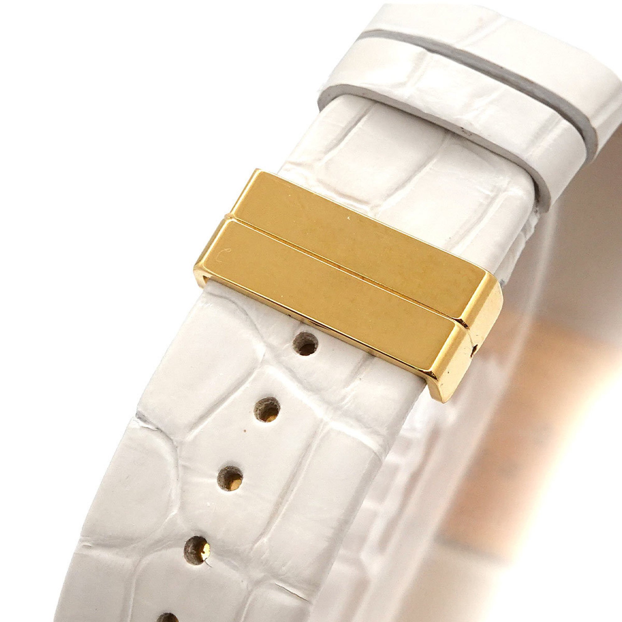 CHANEL Mademoiselle H0879 Ladies' Watch White K18YG Yellow Gold Quartz