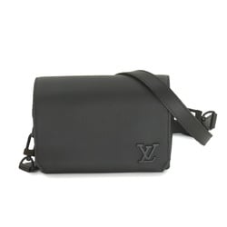 LOUIS VUITTON Aerogram Fastline Wearable Wallet Shoulder Bag Leather Black M82085 RFID