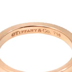 Tiffany & Co. Novo size 7 ring, half diamond, 2mm width, K18 PG pink gold, 750, Diamond Ring