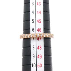 Tiffany & Co. Novo size 7 ring, half diamond, 2mm width, K18 PG pink gold, 750, Diamond Ring