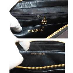 CHANEL Matelasse Chain Backpack Rucksack Leather Black Gold Metal Fittings