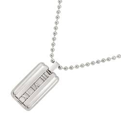 Tiffany & Co. Atlas Plate Necklace 50cm SV Silver 925