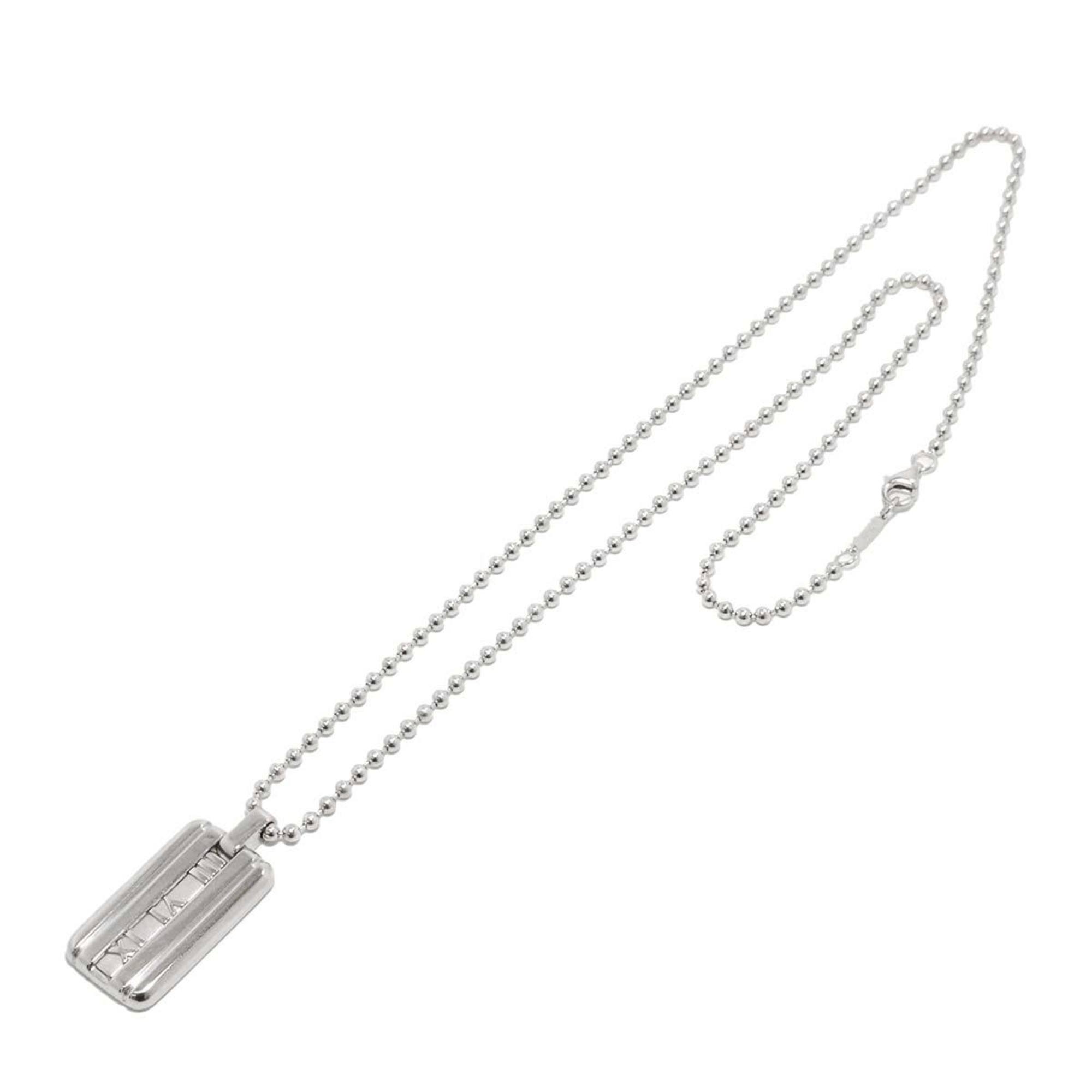 Tiffany & Co. Atlas Plate Necklace 50cm SV Silver 925