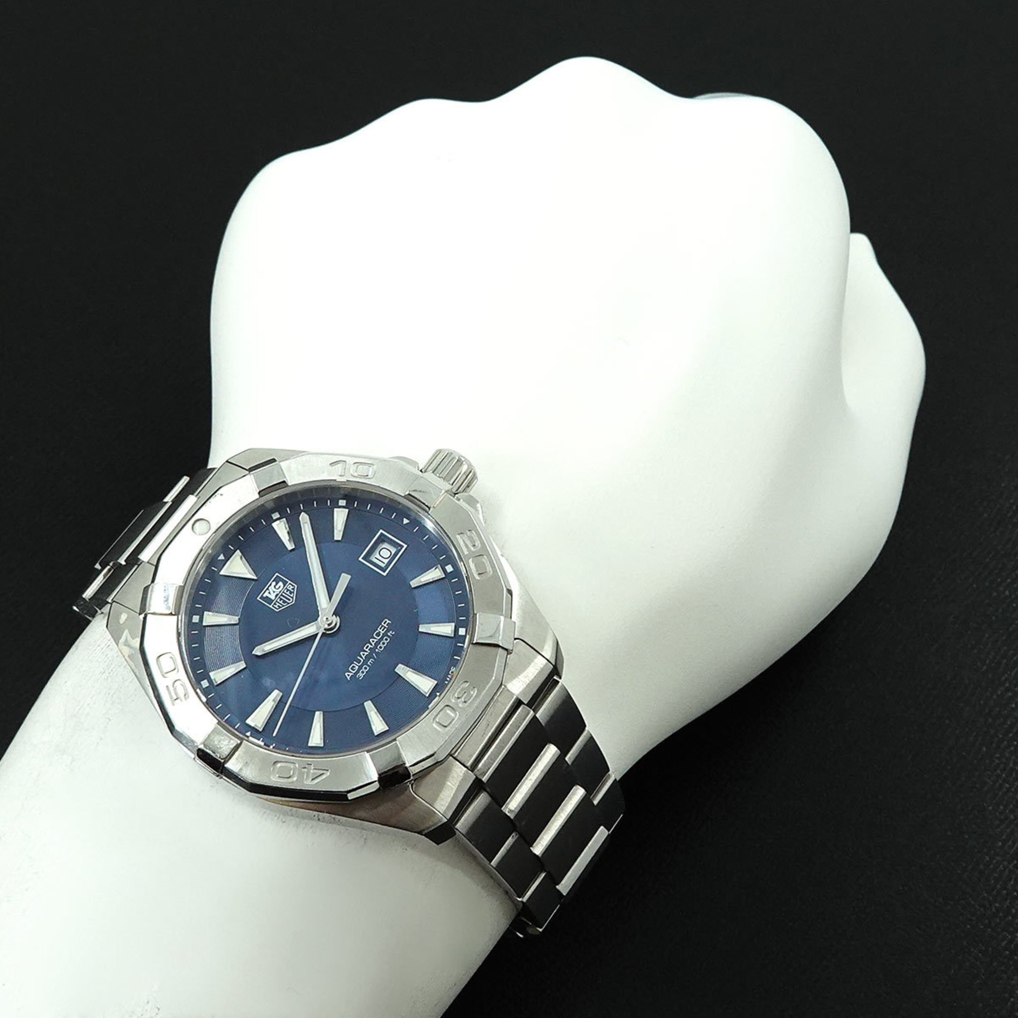 TAG HEUER Aqua Racer WAY1112 Men's Watch Date Blue Quartz