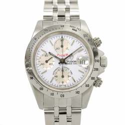 Tudor Chrono Time Tiger Prince Date 79280P Men's Watch White Automatic Self-Winding time