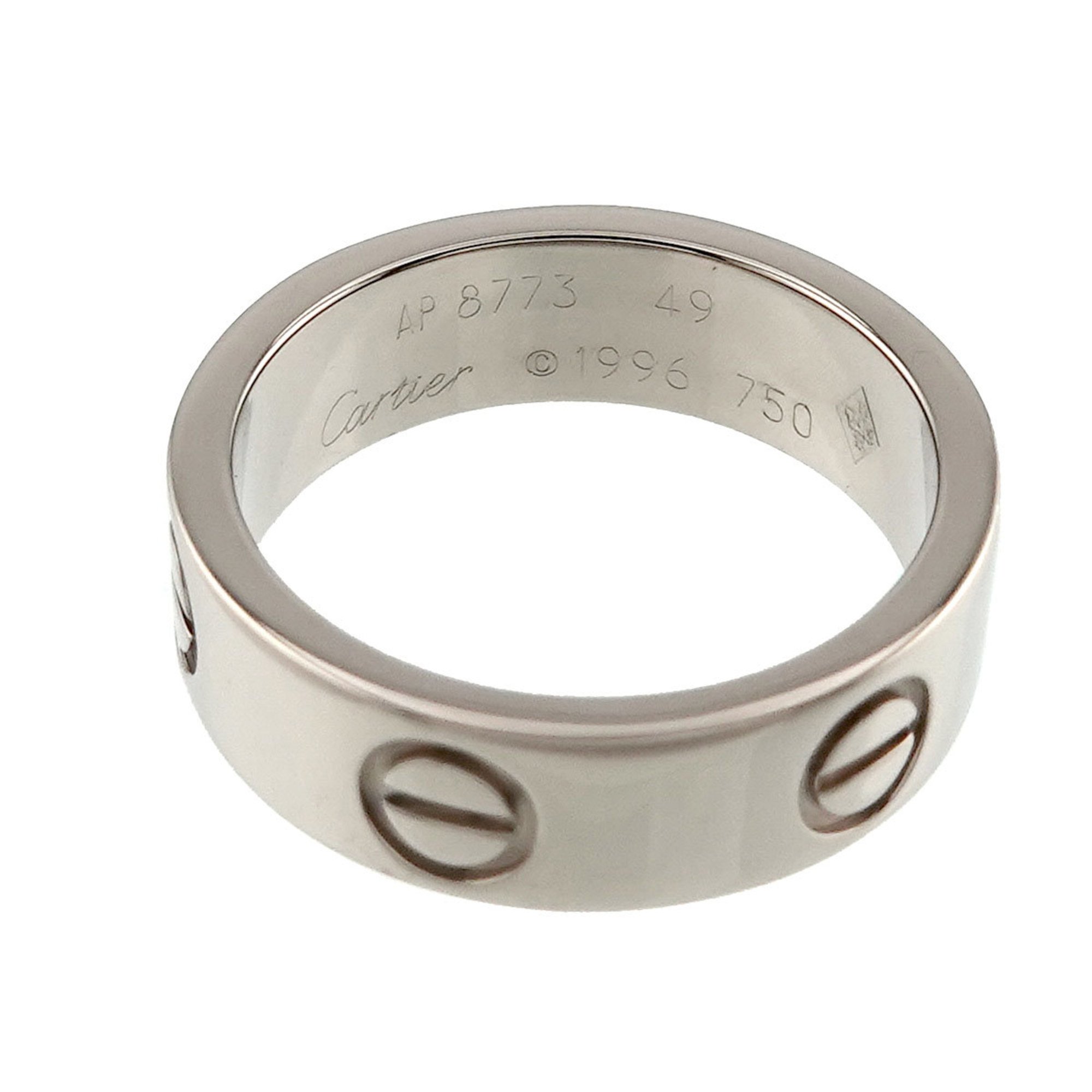 Cartier Love #49 Ring K18 WG White Gold 750