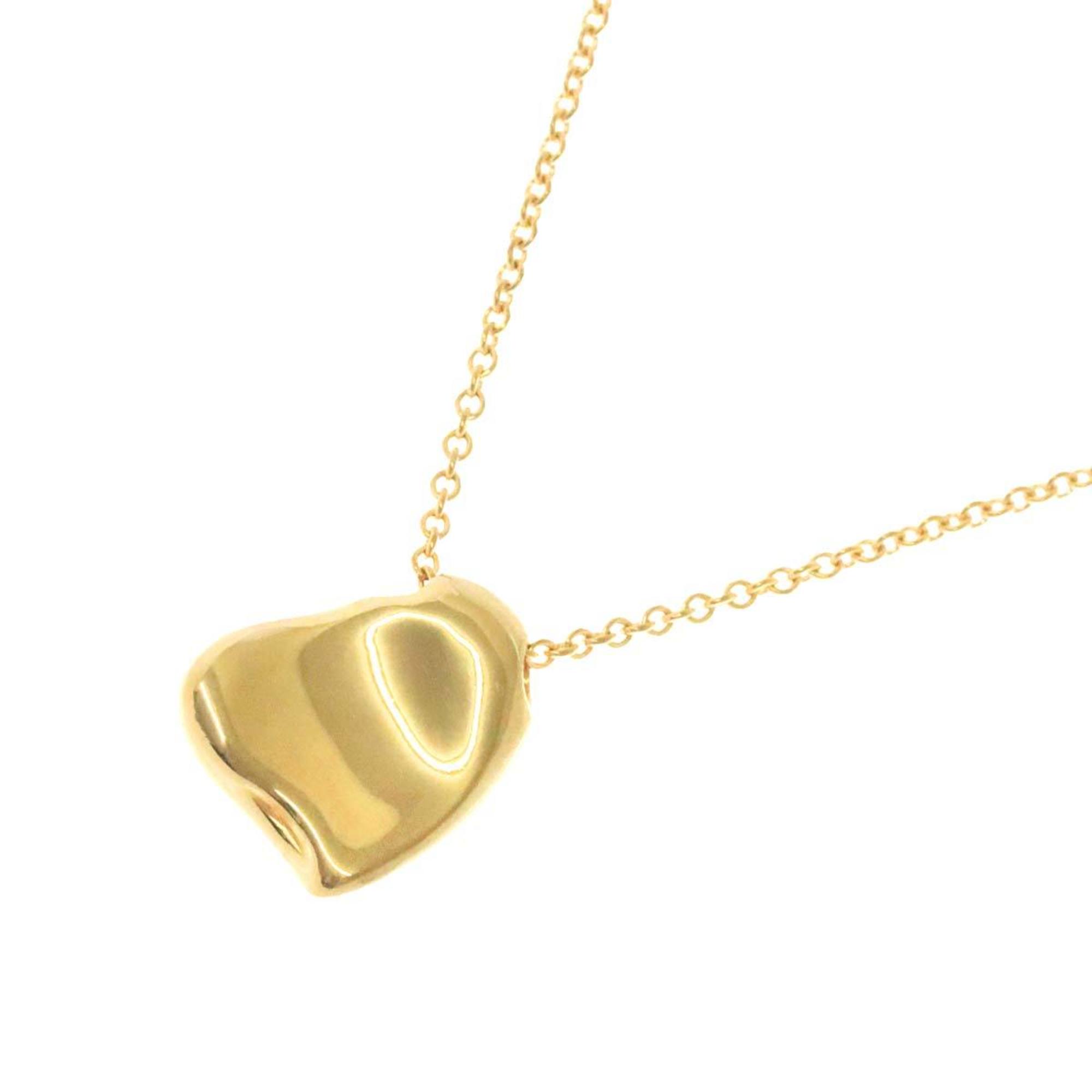 Tiffany & Co. Full Heart Necklace 41cm K18 YG Yellow Gold 750