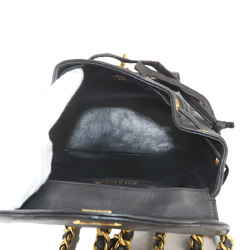 CHANEL Matelasse Chain Backpack Rucksack Leather Black Gold Hardware duma