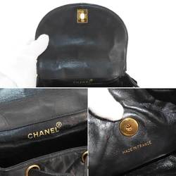 CHANEL Matelasse Chain Backpack Rucksack Leather Black Gold Hardware duma