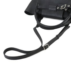 CELINE Big Bag Small with Long Strap 2way Hand Shoulder Leather Black 189313