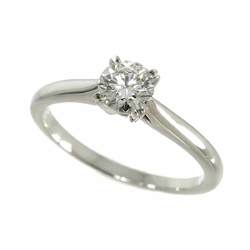 Harry Winston HARRY WINSTON Diamond 0.54ct E/VS1/3EX Size 12 Round Solitaire Ring Pt Certificate