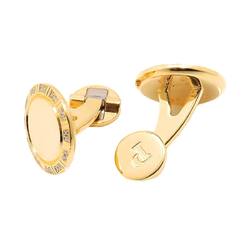 Piaget Cuff Links Diamond K18 Yellow Gold 750