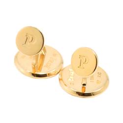 Piaget Cuff Links Diamond K18 Yellow Gold 750