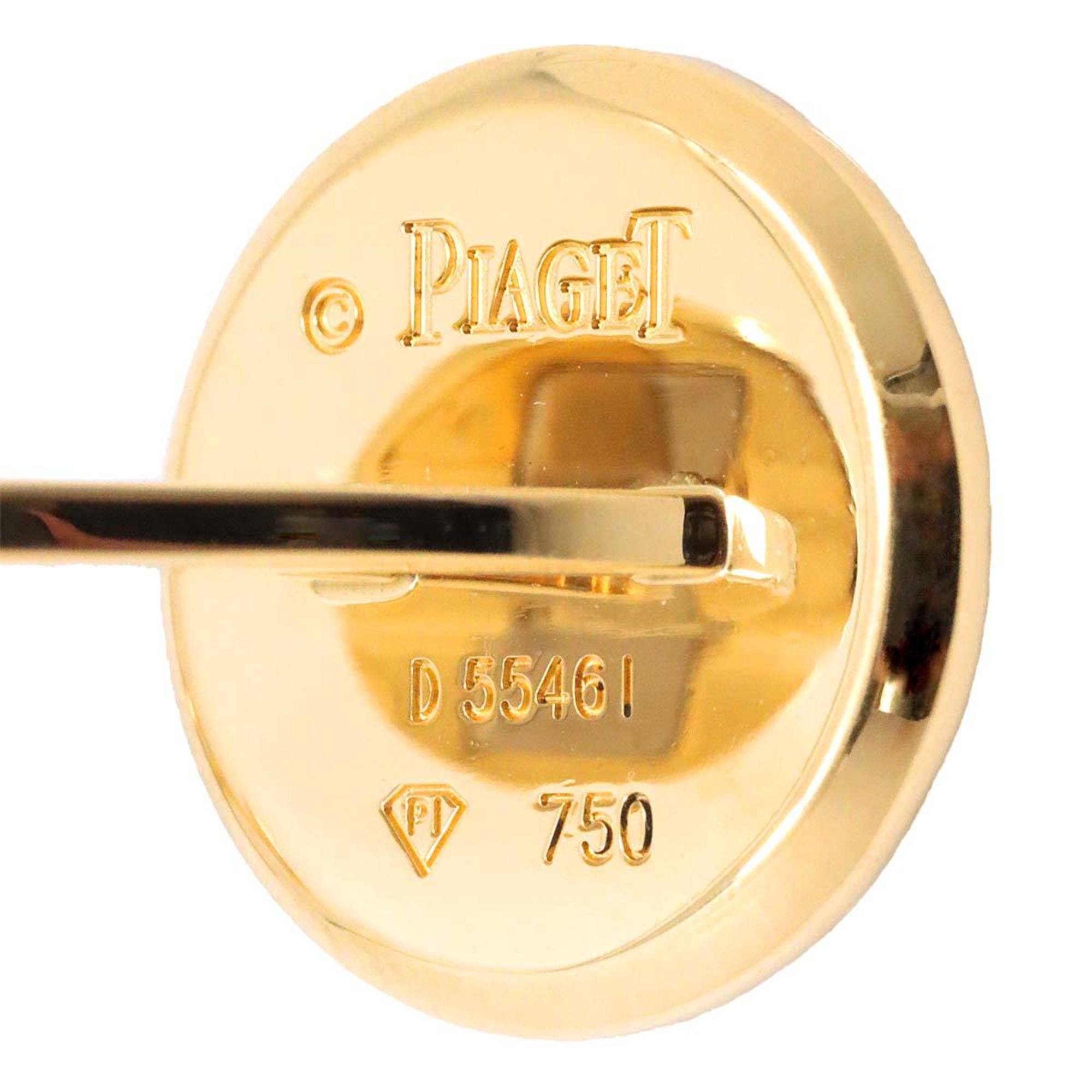 Piaget Cuff Links Diamond K18 Yellow Gold 750