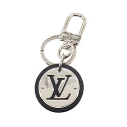 LOUIS VUITTON Key Holder LV Circle Black Silver M67362 Cut