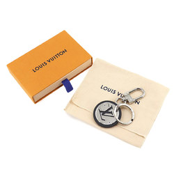 LOUIS VUITTON Key Holder LV Circle Black Silver M67362 Cut