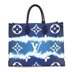 LOUIS VUITTON Giant Monogram LV Escal On the Go GM 2way Tote Shoulder Bag Blue M45120 RFID Onthego