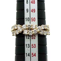 Tiffany & Co. Size 11 Diamond Ring, K18 YG Yellow Gold 750