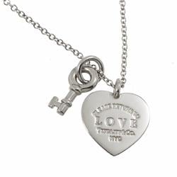 Tiffany & Co. Return to Love Heart Tag Key Necklace 47cm Silver 925 SV