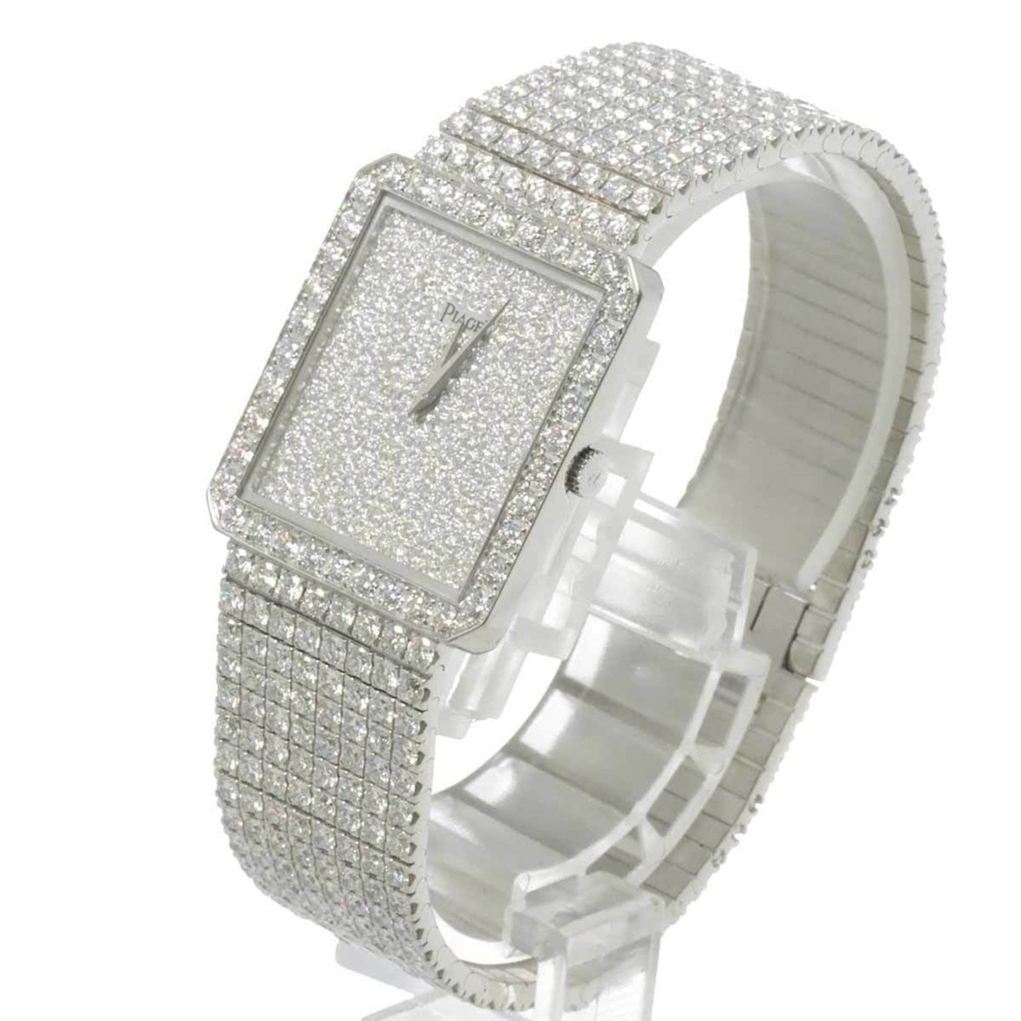 Piaget Protocol 91541C626 Men's Watch Genuine Diamond Hand-wound K18WG White Gold Solid LIMELIGHT