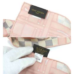 Louis Vuitton Damier Azur Taisienne Scarf Silk Pink M70506