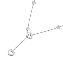 Tiffany & Co. Heart Link Lariat Necklace 48cm SV Silver 925