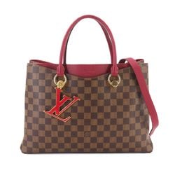 Louis Vuitton LOUIS VUITTON Damier LV Riverside 2way Tote Shoulder Bag Ebene Riduvan N40052