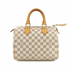 Louis Vuitton Damier Azur Speedy 25 Handbag N41534 White Gold Hardware