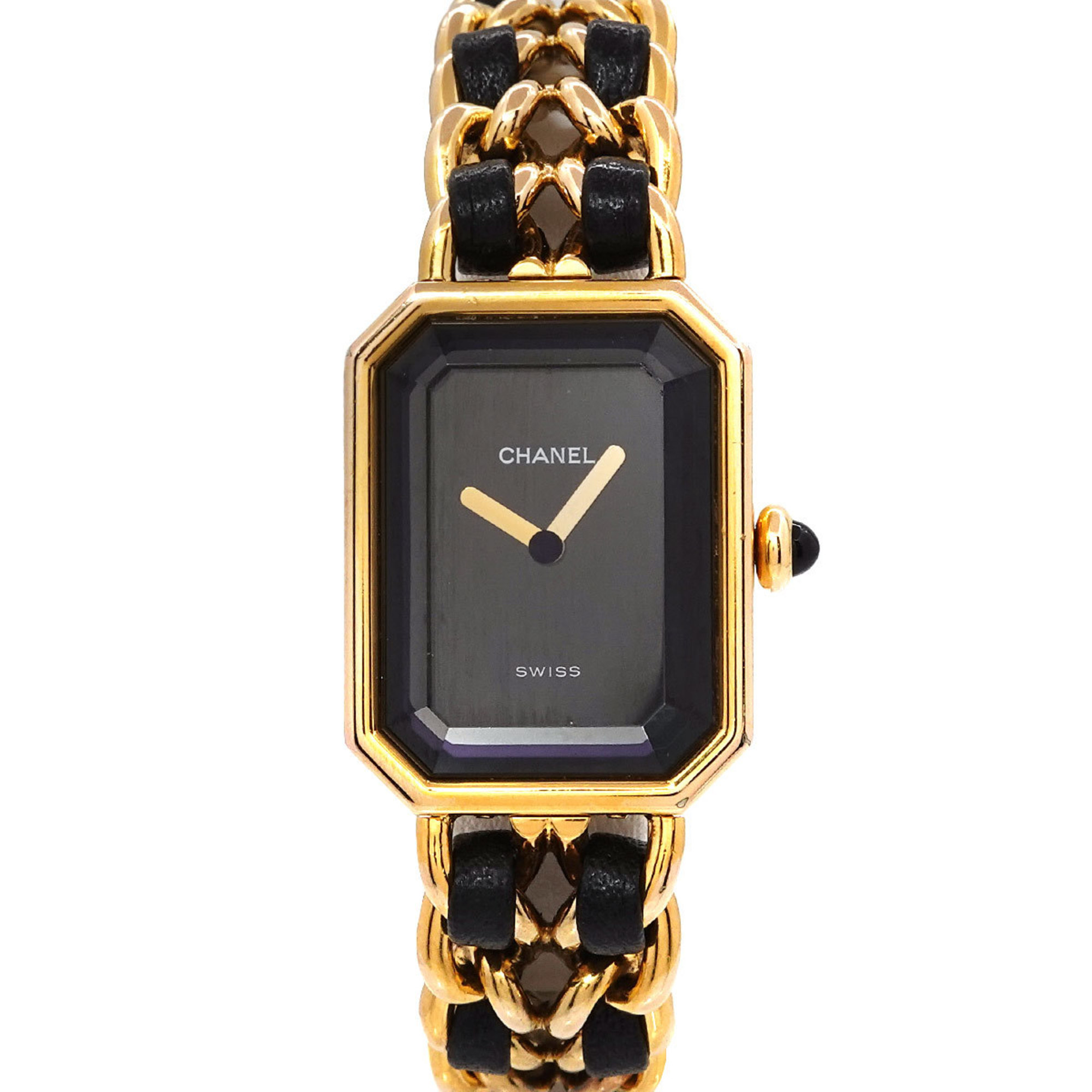 CHANEL Premiere S size H0001 Ladies watch Black Gold Quartz