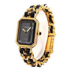 CHANEL Premiere S size H0001 Ladies watch Black Gold Quartz