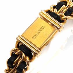 CHANEL Premiere S size H0001 Ladies watch Black Gold Quartz