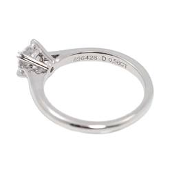 Harry Winston HARRY WINSTON Round Solitaire Diamond 0.56ct D/VS1/3EX Size 9.5 Ring Pt Platinum Certificate