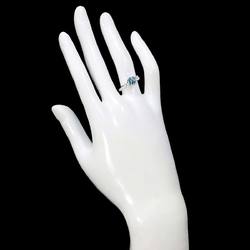 Tiffany & Co. Size 12 Ring Aquamarine Diamond Pt Platinum