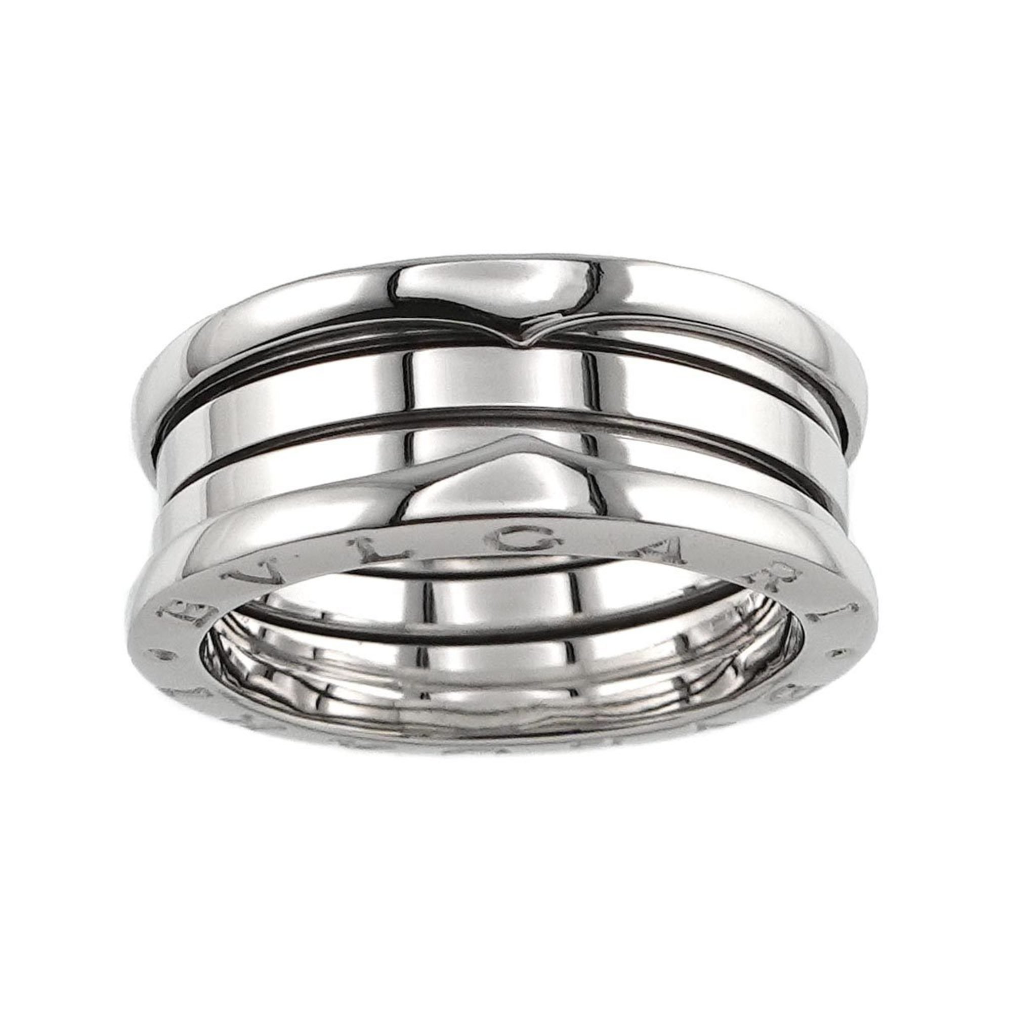 BVLGARI B-ZERO1 3-Band #60 Ring, K18 WG White Gold 750, Ring