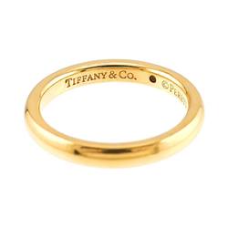 Tiffany & Co. Stacking Band Size 10 Ring Diamond 1P K18 YG Yellow Gold 750