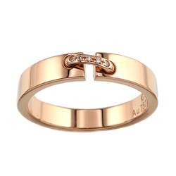 CHAUMET Liens Evidence #55 Ring Diamond K18 PG Pink Gold 750