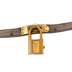 Hermes Kelly Watch Ladies' Gold Quartz Padlock