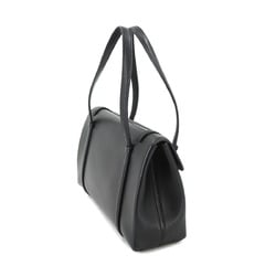 Cartier Cabochon Handbag Leather Black L1000544 Silver Hardware Bag