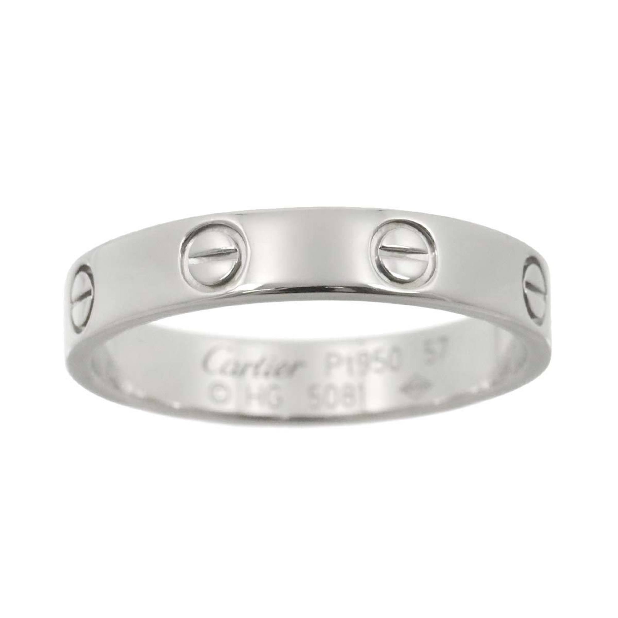 Cartier Love #57 Ring Pt Platinum Mini