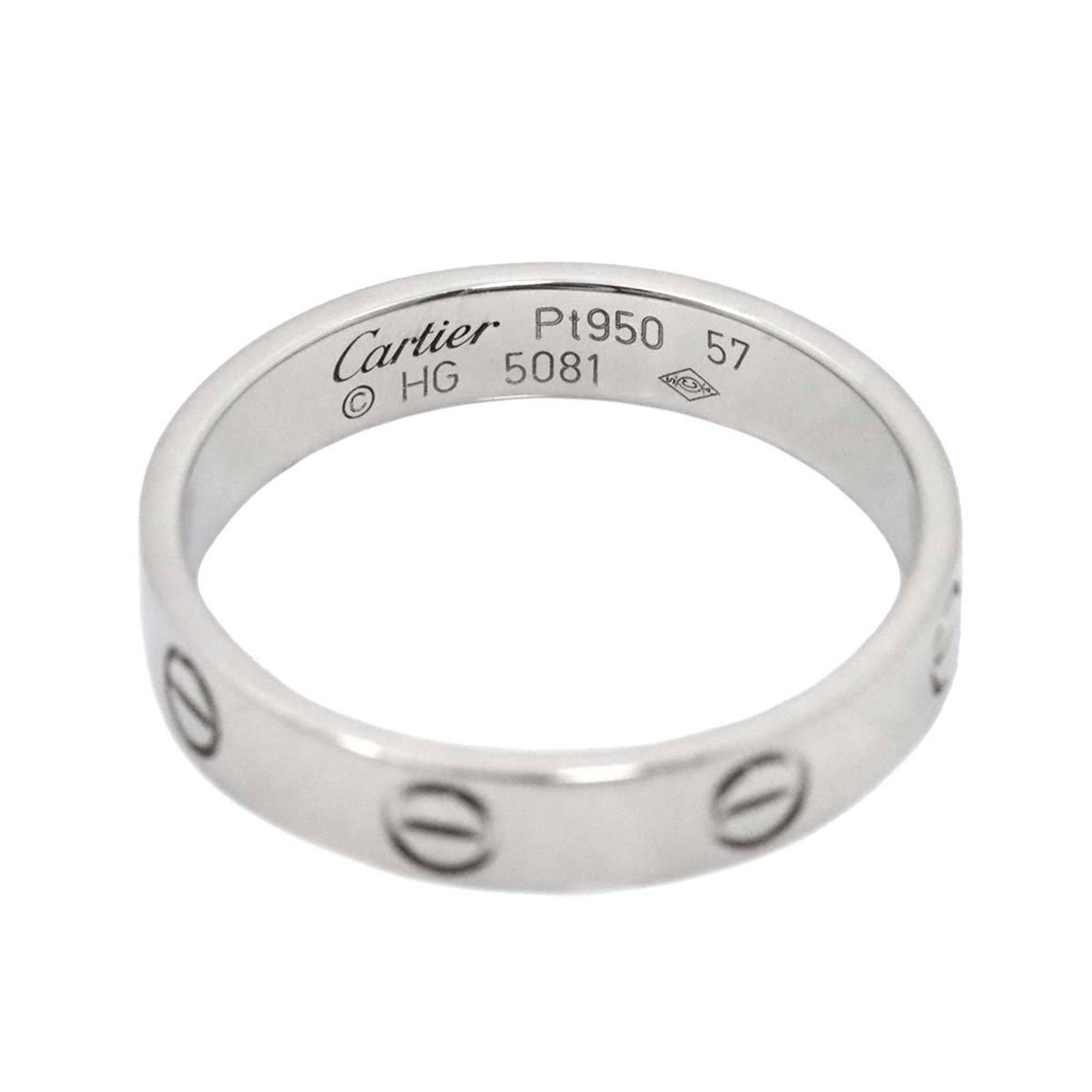 Cartier Love #57 Ring Pt Platinum Mini