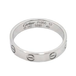 Cartier Love #57 Ring Pt Platinum Mini