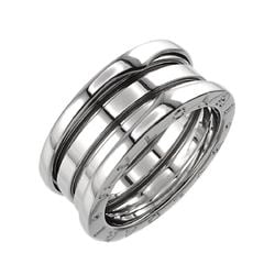 BVLGARI B-ZERO1 3-Band #54 Ring, K18 WG White Gold 750, Ring