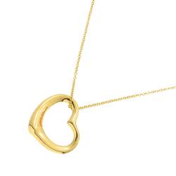 Tiffany & Co. Heart 22mm Necklace 41cm K18 YG Yellow Gold 750 Open