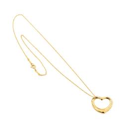 Tiffany & Co. Heart 22mm Necklace 41cm K18 YG Yellow Gold 750 Open